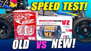 NEW Tamiya VZ vs OLD RZ Super Stock Motor Speed Test Comparison