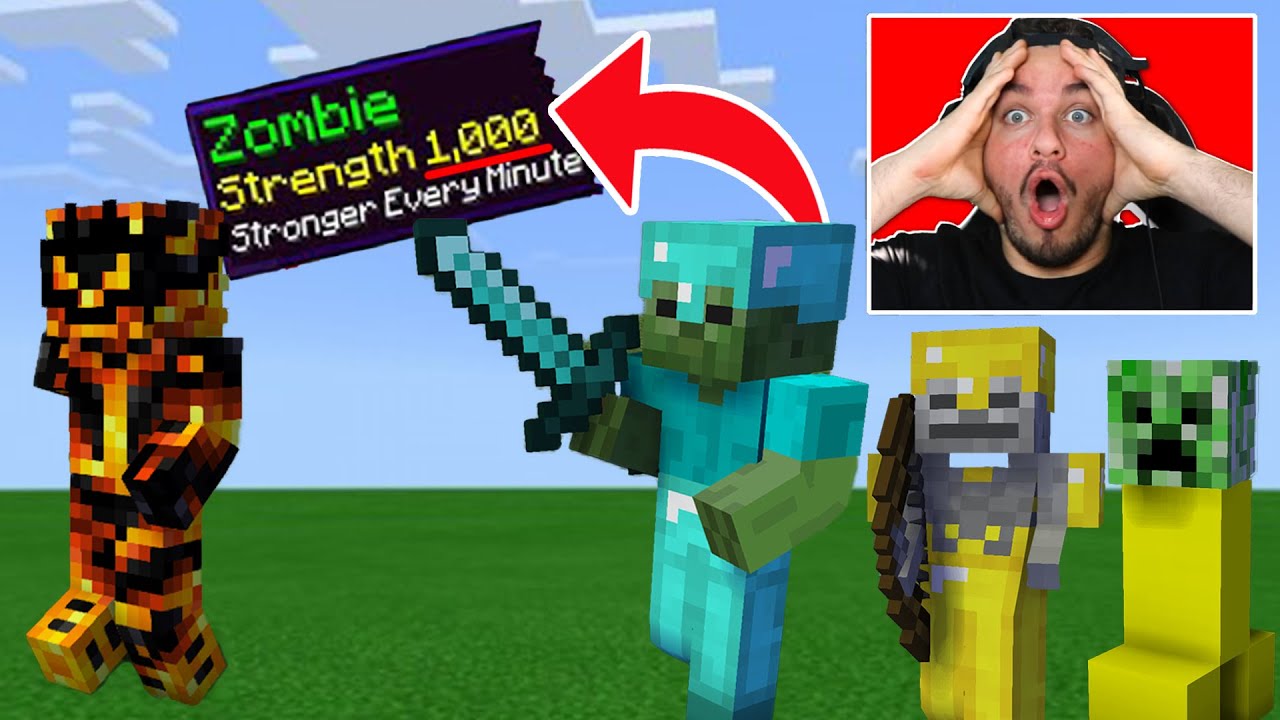Minecraft But Mobs upgrade every 30 seconds! - YouTube