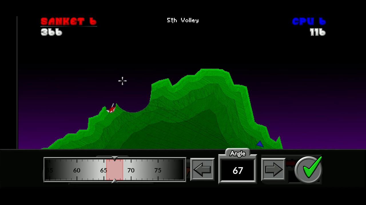 Pocket tanks. Scored more then 666 points. - YouTube
