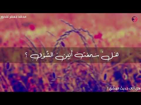هل أتاك حديث العشق بصوت الراحلين