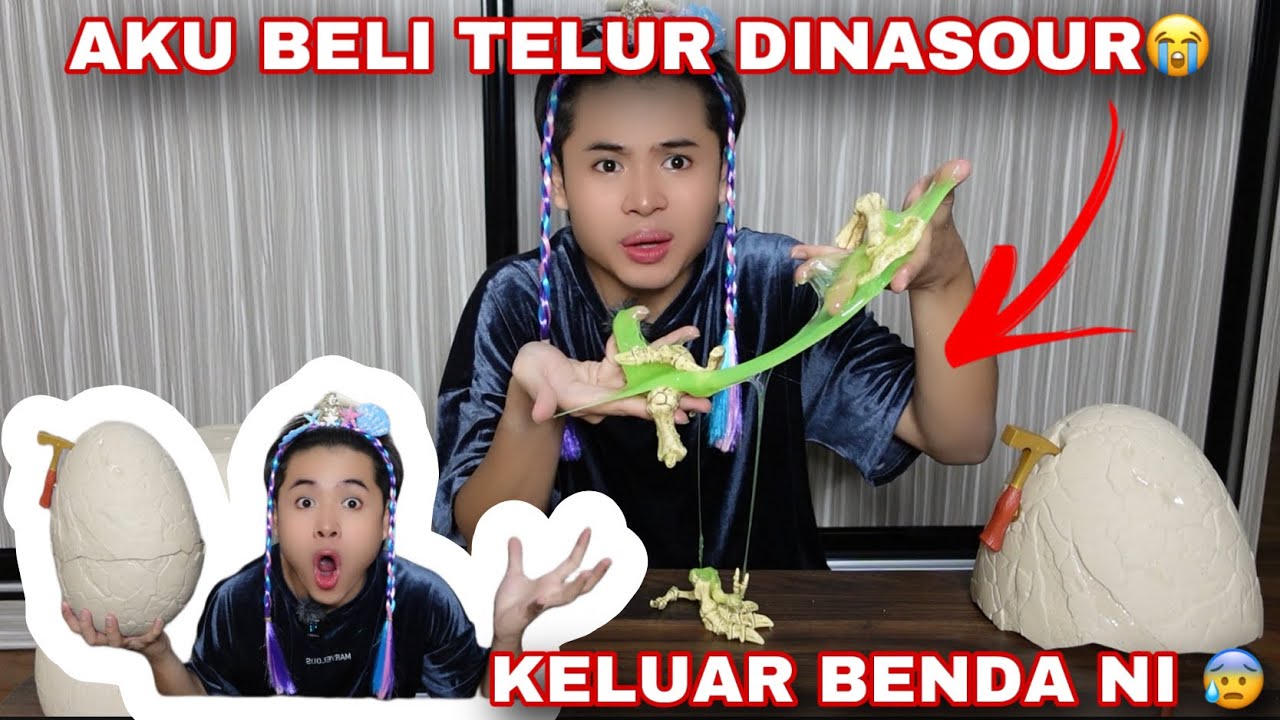AKU BELI TELUR DINASOUR😭| PECAH PULAK TELUR NI 😰