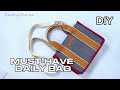 The Perfect Daily Tote Bag 🌿 DIY Sewing Tutorial (Flat-Foldable Design)