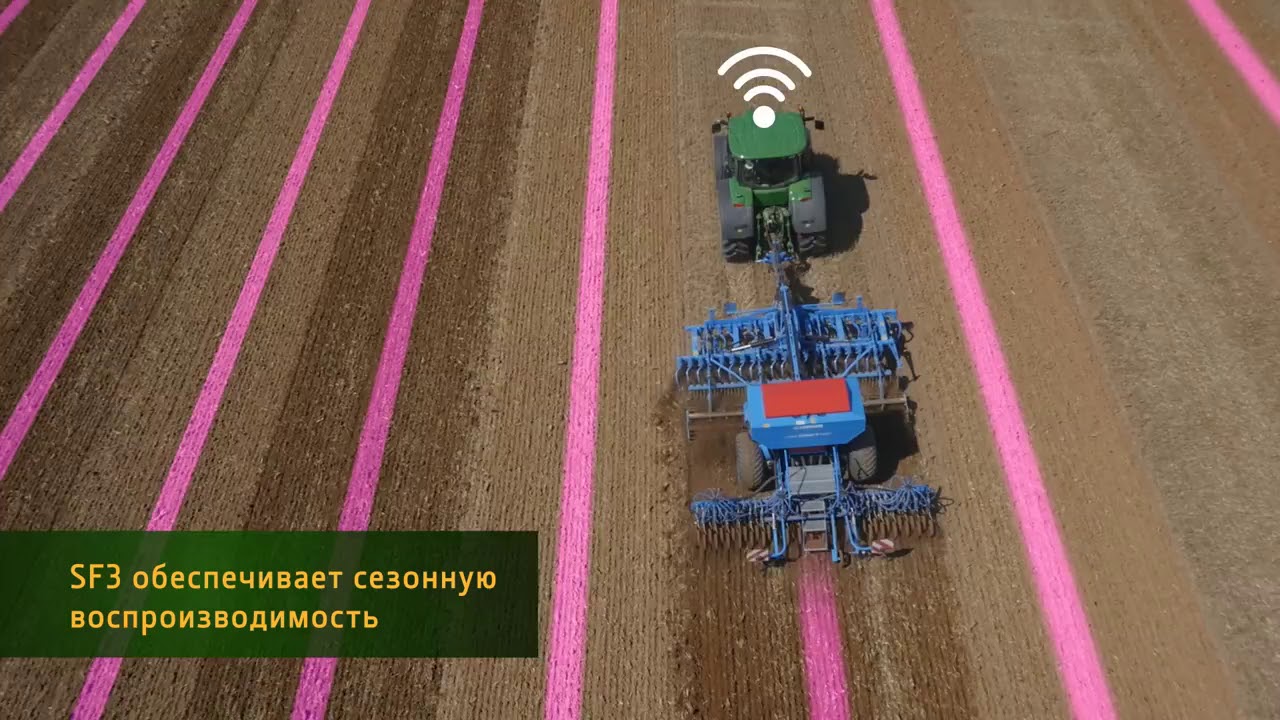 Сезонная воспроизводимость с сигналом SF3 и приемником StarFire 6000