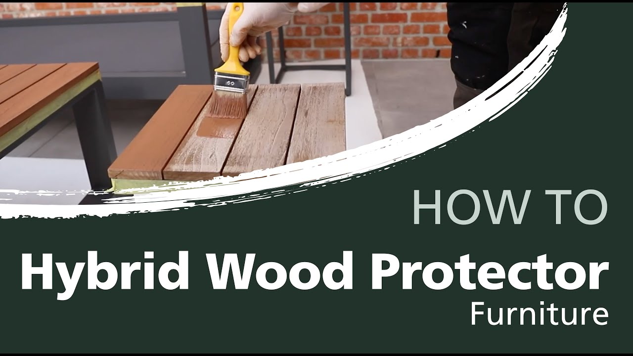 How to oil your outdoor furniture with the Hybrid Wood Protector