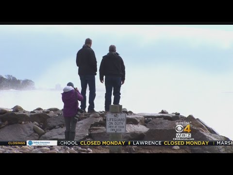 Gov. Baker Tours Areas Damaged By Nor'easter