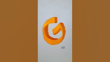 how to write G with pencil #ursyouniqly #calligraphy #shorts