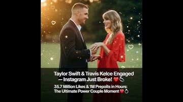 Taylor Swift & Travis Kelce Engaged 💍❤️ Internet Melts in Viral Moment #shorts