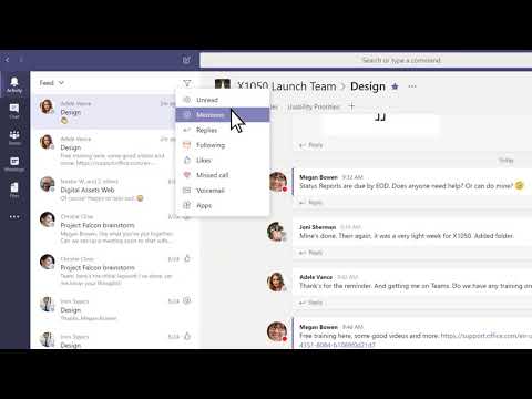 How to filter your activity feed in Microsoft Teams - YouTube