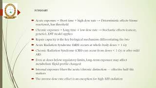 Introduction to Radion Biology and Health Effect Part 2 By Dr. Aisha Bello