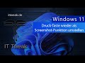 Windows 10/11 - Druck-Taste wieder als Screenshot Funktion anstelle des Snipping Tools nutzen