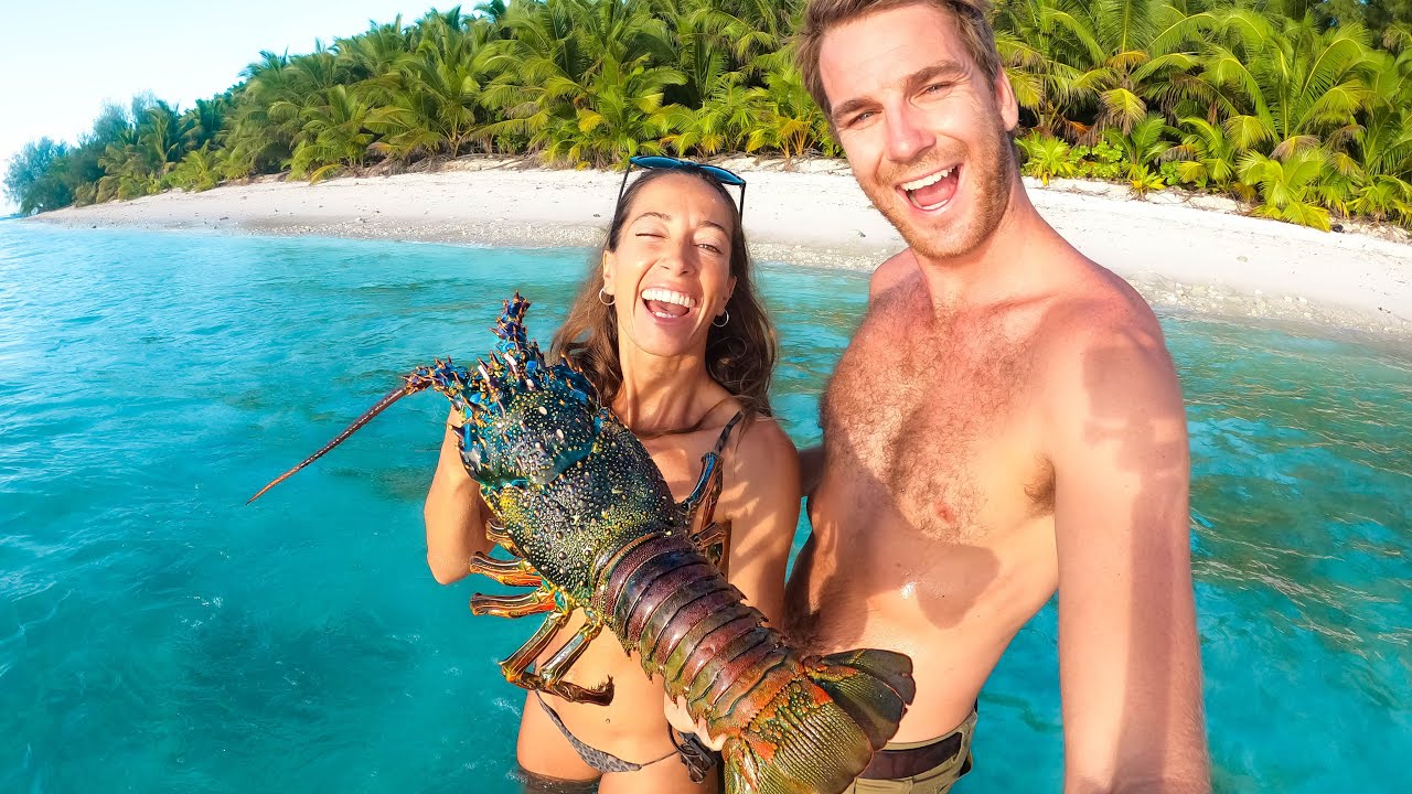 GIANT LOBSTER CATCH & COOK (Bushcraft & Survival Skills)