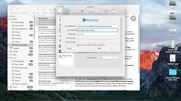 Mac Mail 9.2 How to Add WMC Exchange Account