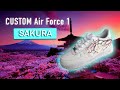 MA VERSION DE LA CUSTOM AIR FORCE 1 SAKURA, réalisation intégrale