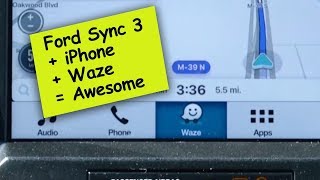 Ford Sync 3 Waze App iOS Integration