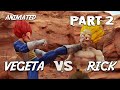 Rick sanchez vs vegeta ssj god  part 2 in dragon ball rick and morty ems sharingan activated