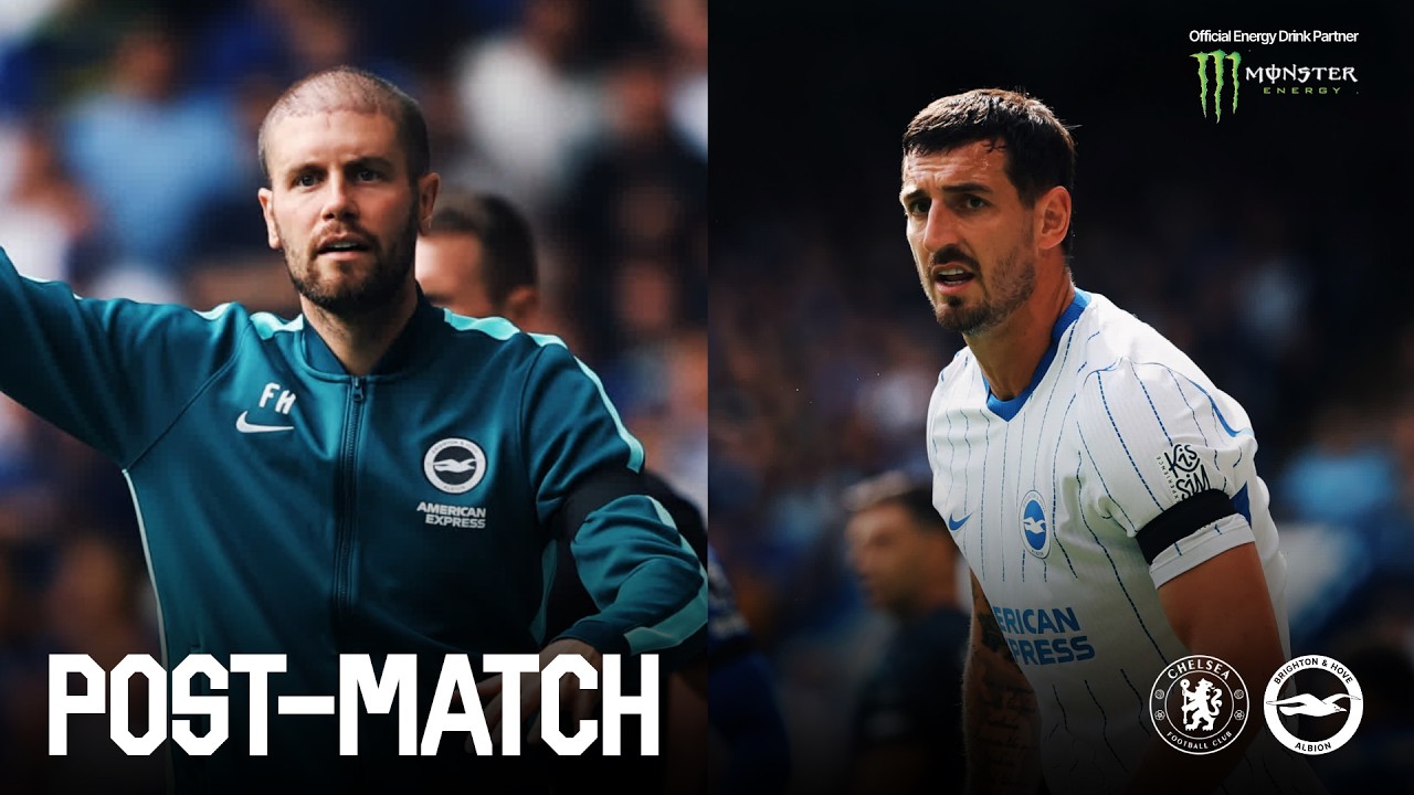 Hurzeler and Dunk react to Chelsea battle | Post-match v Chelsea 📺