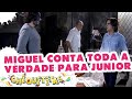 Miguel conta para jnior que mili  sua filha  chiquititas