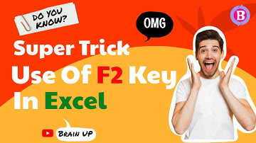 F2 Key Shortcut In Excel Use | Use of F2 Key