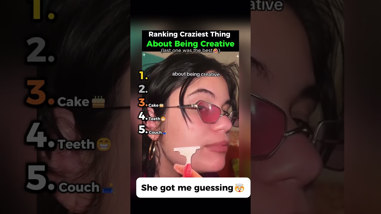 Ranking Craziest Thing About Being Creative 😂