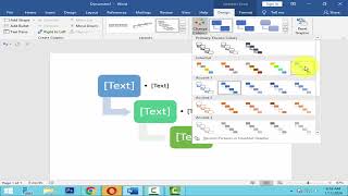 How to insert step down process SmartArt in word 2016 How To Insert Step Down Process Smartart In Word