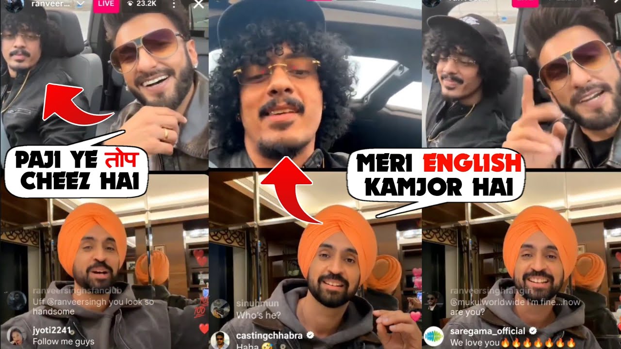 RANVEER SINGH, HANUMANKIND & DILJIT DOSANJH LIVE TOGETHER | HANUMANKIND EZ - EZ SONG DHURANDHAR 
