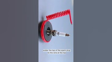 Generates electricity from magnets and spark plugs #shorts #tutorial #creative #art #crafts