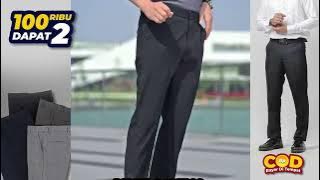2 Celana Kerja Pria Hanya 100 Ribu, Nyaman Dipakai Seharian di Kantor