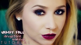 Vampy Fall Drugstore Complete Makeup Tutorial | The Beauty Vault