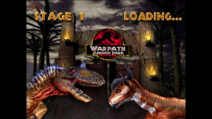 Warpath: Jurassic Park - PS1 Gameplay (LUTA DE DINOSSAUROS) 