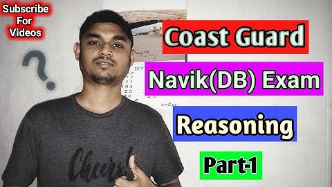 Coast Guard Navik(DB) Exam Reasoning Question & Answer | Part-1