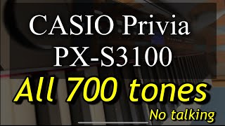 Casio Privia Pxs3100 all 700 Tonesno Talking