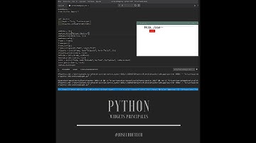 24 Widgets principales para diseñar ventanas con Python