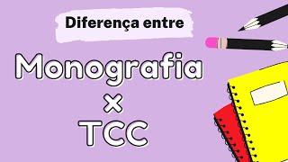 Qual a diferença entre Monografia e TCC?