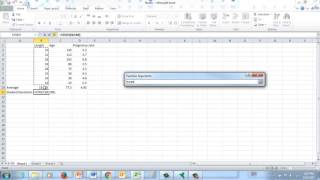 Average, standard deviation and Bar graph in excel