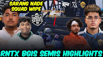 Sarang’s Deadly Nade Squad Wipe 🔥 RNTX BGIS Semi-Finals Match Highlights 🥵 | Team Xspark