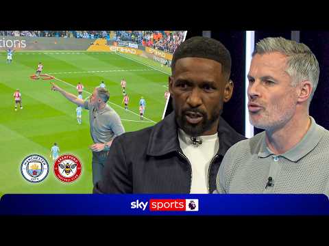 Thumbnail video "Doku is keeping the title race alive" 🏆 | Carra & Defoe analyse Man City 3-0 Brentford