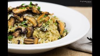 Roasted Mushroom and Quinoa Risotto