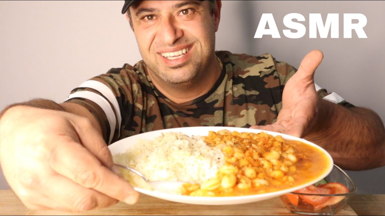 *ASMR* KURU FASULYE VE PILAV