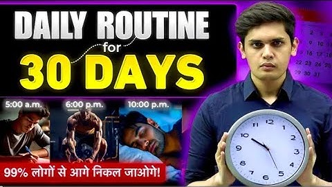 The Scientific Daily Routine for Students | Follow this for Next 30 Days| Prashant Kirad