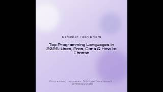 Top Programming Languages in 2026: Uses, Pros, Cons & How to Choose