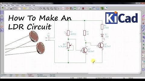 How to make LDR Darkness Sensor circuit DIY using KICAD | Tutorial