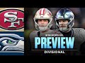 49ers vs Seahawks Divisional Round Preview 🏈