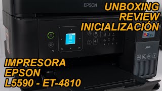 PrinterEpson L5590 ET4810 | Initialization | UnboxingReview | Information | Option menu