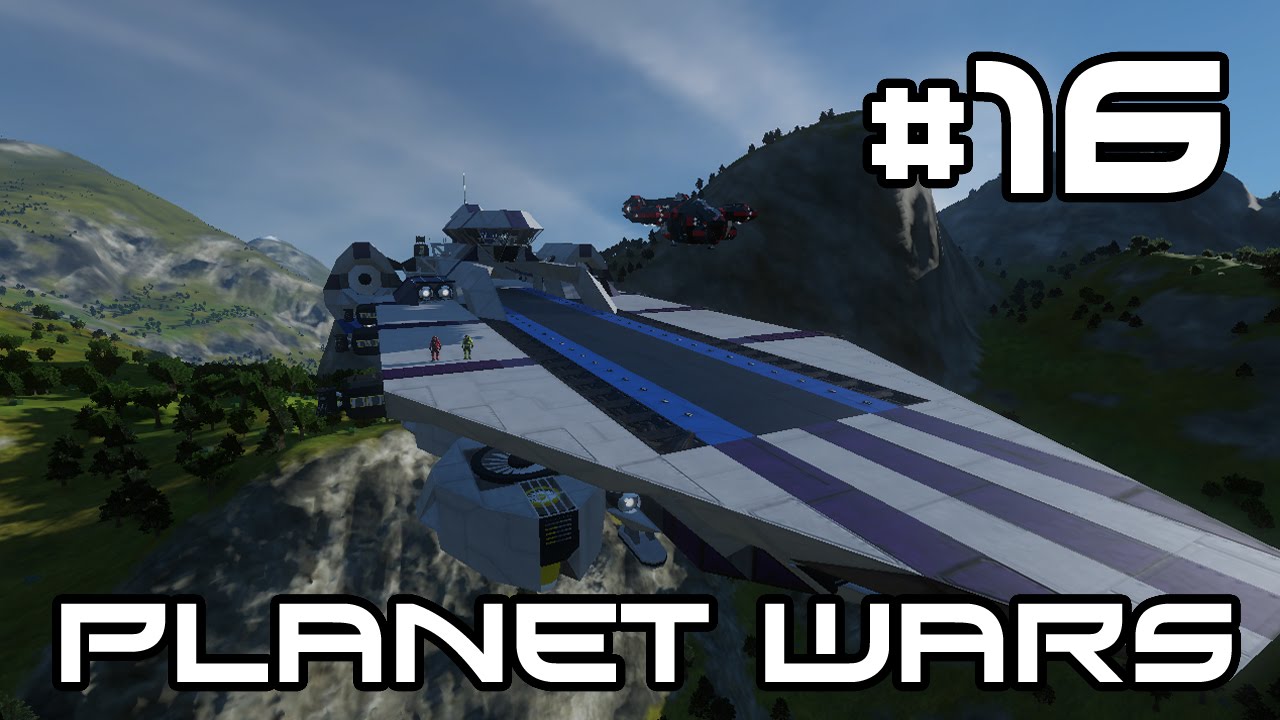 Space Engineers Planet Wars - The Heli Carrier! #16 - YouTube