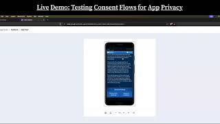 Scan mobile apps for CCPA & GDPR compliance risks in real-time screenshot 1