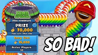 PLAYING THE WORST PLAYER IN THE HIGHEST ARENA! (Bloons TD Battles)