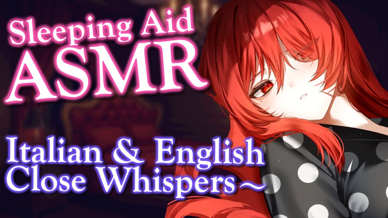 【ASMR】Italian & English Close Whispers To Help You Sleep | 🔴LIVE VTuber, No Ads, 2 Hours