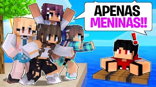 P3DRU foi para UMA ILHA só DE MENINAS no Minecraft