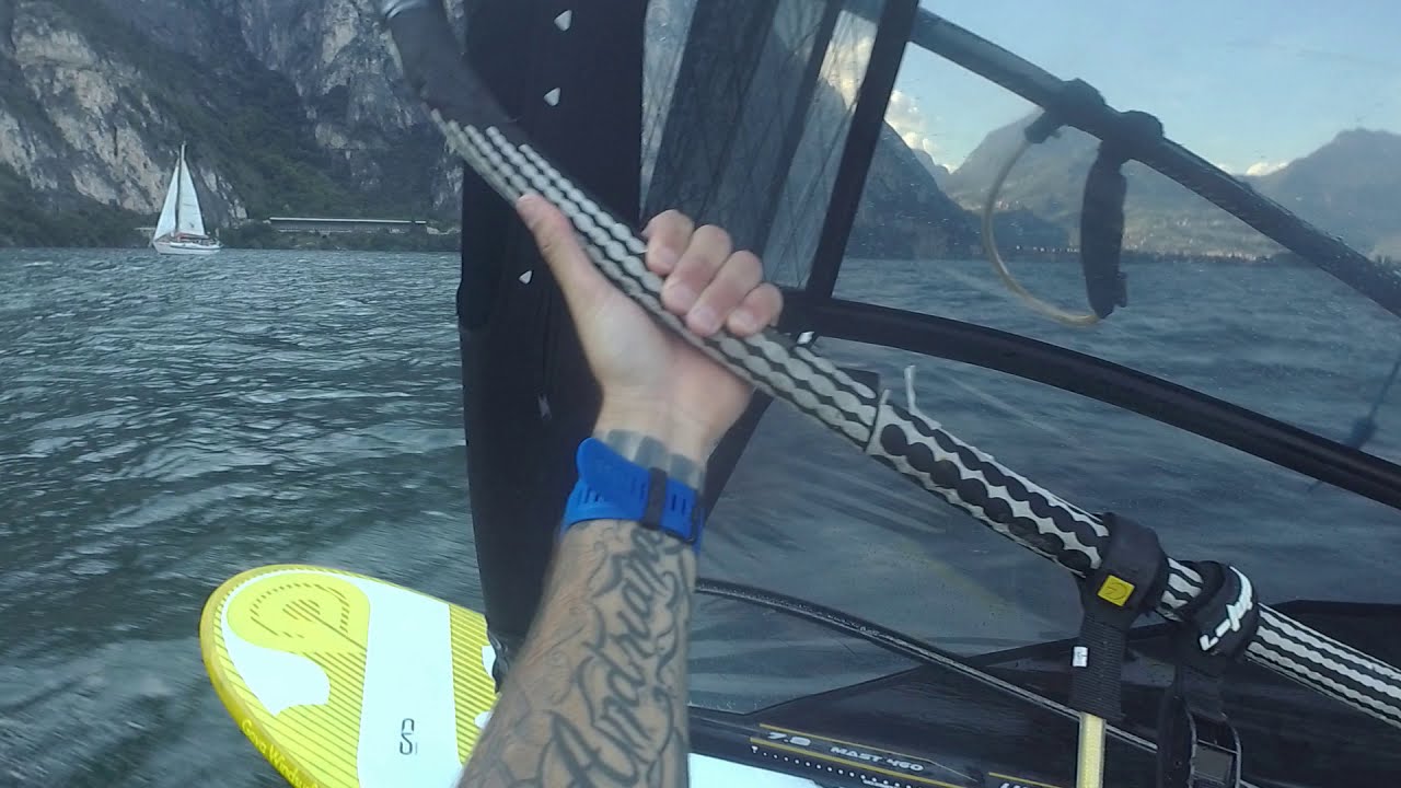 Slalom Windsurfing in Lake Garda with Point7 ACK Pro YouTube