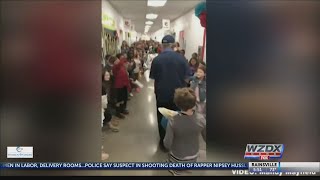Students wish beloved janitor Happy Birthday